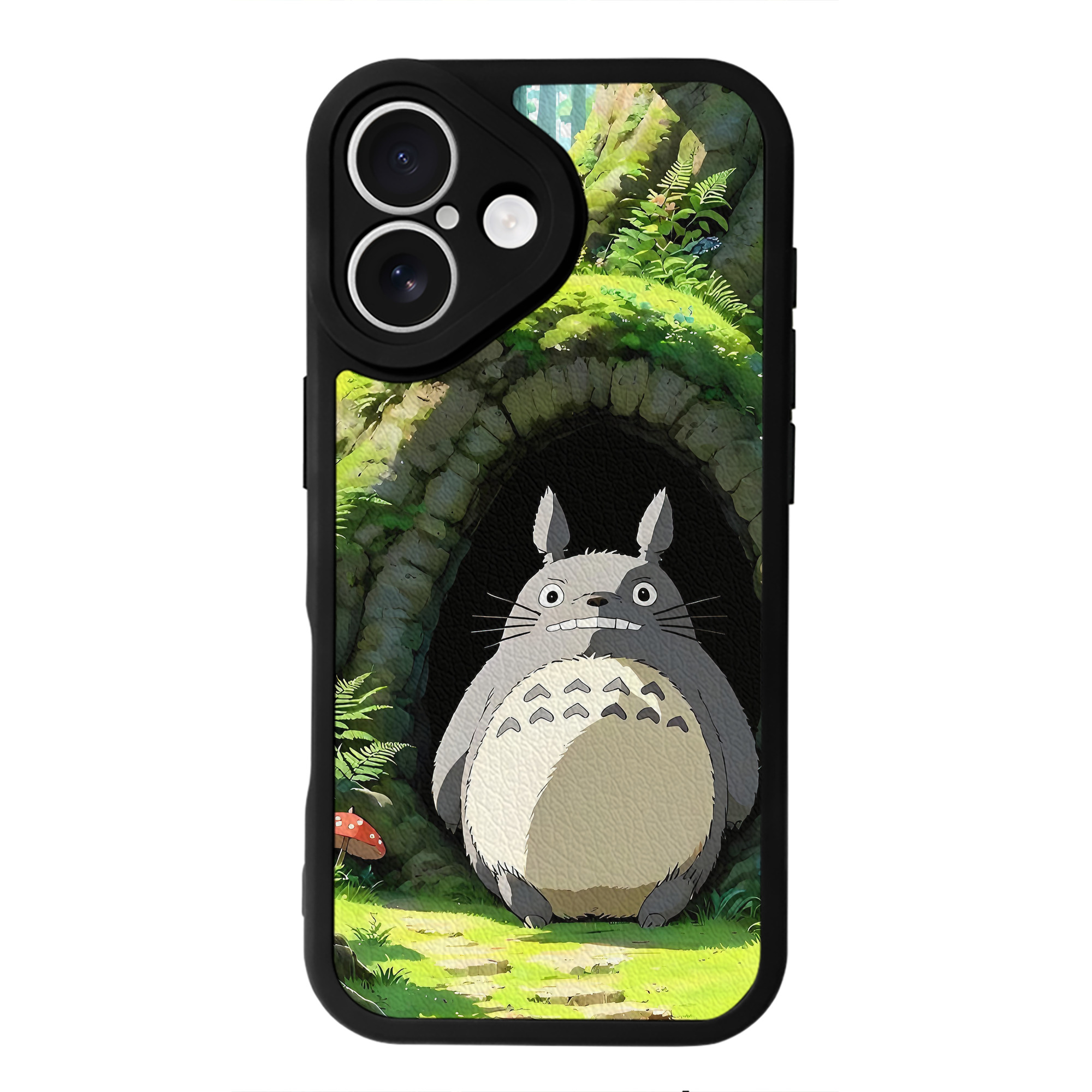 となりのトトロ 草壁メイ 草壁サツキ My Neighbor Totoro Satsuki Kusakabe Mei Kusakabe 【iPhone 16シリーズ対応】シリコンスマホケース（レザー調） 材質：シリコン